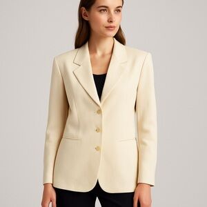 Louis Féraud for Neiman Marcus Exclusive Cream Blazer